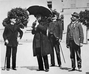 Den afbildede person er komponisten og librettisten ARRIGO BOITO (Padova, 24. februar 1842 - Milano, 10. juni 1918). af Italian Photographer