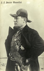 Benito Mussolini af Italian Photographer