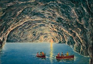 Capri: Grotta Azzurra (foto i farver) af Italian Photographer