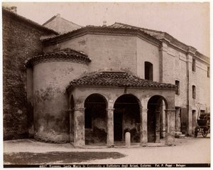 Mariakirken i Cosmedin eller Ariernes Baptistery, Ravenna, Emilia-Romagna, Italien, fotografi af Pietro Poppi, Bologna, ca 1900 af Italian Photographer