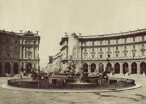 Exedra eller Termini Square af Italian Photographer