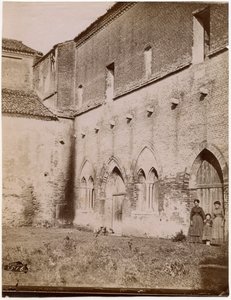 Ydre af Capitular værelse, Pomposa kloster, Emilia-Romagna, Italien, fotografi af Luigi Ricci, Ravenna af Italian Photographer