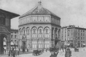 Firenze, Dåbskapellet (s/h-billede) af Italian Photographer