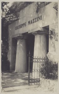 Genova, Giuseppe Mazzinis grav (s/h foto) af Italian Photographer
