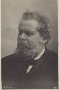 Giosue Carducci (1835-1907), italiensk digter, der modtog Nobelprisen af Italian Photographer