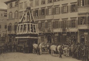Hellig lørdag, Firenze (s/h foto) af Italian Photographer