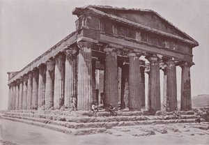 Italien: Temple of Concordia, Agrigento (s/h foto) af Italian Photographer