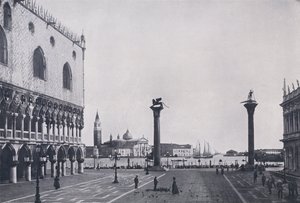 Italien: Venedig, Piazzetta (s/h foto) af Italian Photographer