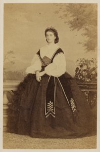 Maria Sophie af Bayern, dronning Gemal af Frans II, konge af de to Sicilier (s/h foto)