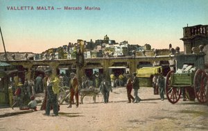 Marina marked, Valletta (farvefoto) af Italian Photographer