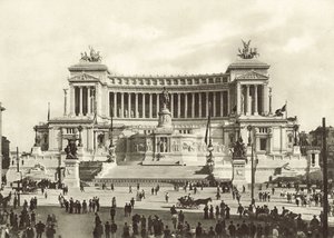 Monument til Victor Emanuel II af Italian Photographer