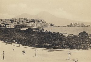 Napoli: Panorama set fra Mergellina (s/h foto) af Italian Photographer