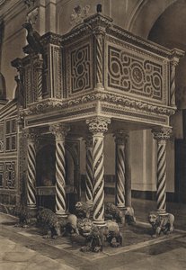 Napoli: Ravello, Duomo, Prædikestol (s/h foto) af Italian Photographer