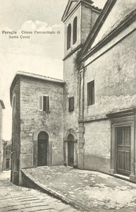 Perugia: Sognekirken Santa Croce (s/h-foto) af Italian Photographer