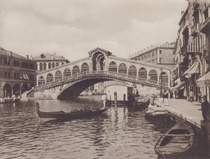 Rialtobroen (s/h foto) af Italian Photographer