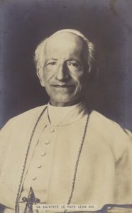 Pave Leo XIII af Italian Photographer
