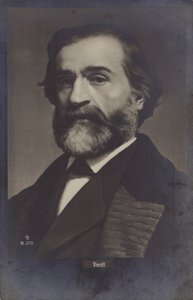Portræt af Giuseppe Verdi af Italian Photographer