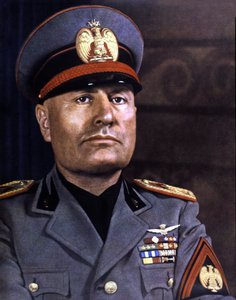 Portræt af Mussolini (foto)