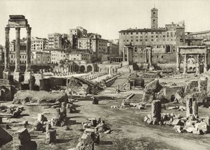 Forum Romanum og Basilica Julia af Italian Photographer