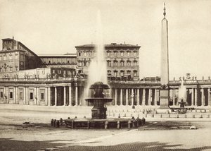 S Peters Square og Vatikanets palads af Italian Photographer