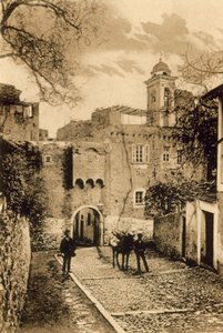 San Remo, Porta S Giuseppe (s/h-billede) af Italian Photographer