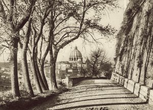 St Peters set fra Janiculus af Italian Photographer