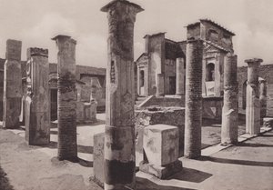 Tempio Di Iside, Isis-templet (s/h-billede) af Italian Photographer