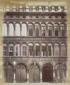 Facaden af en venetiansk bygning, c.1865 af Italian Photographer