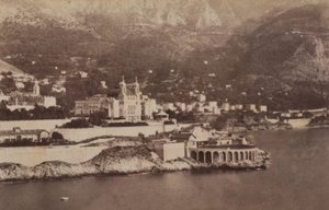 Montecarlo-bugten, 07/1887 (s/h-billede) af Italian Photographer
