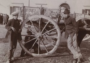 Typisk siciliansk vogn, 1920 af Italian Photographer