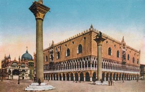 Venedig/Venice: Dogepaladset (foto i farver) af Italian Photographer