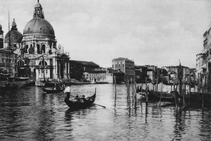 Venedig, Salute Church (s/h foto) af Italian Photographer