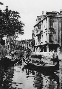 Venedig, Rio Priuli (s/h-billede) af Italian Photographer