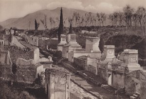 Via Delle Tombe, Street of the Tombs (s/h foto) af Italian Photographer