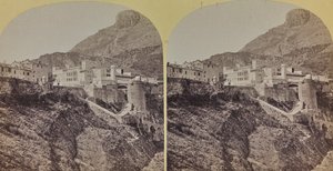 Udsigt over Prinsernes Palads i Fyrstendømmet Monaco af Italian Photographer
