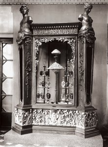 Vitrine, Officina Profumo, Pharmaceuticals of Santa Maria Novella, Firenze, Italien af Italian Photographer