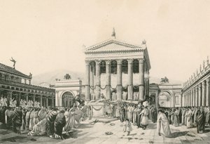 A Sacrifice to Jove in the Civil Forum (dybtryk) af Italian School