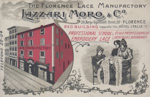 Annonce for Lazzari Moro & Co blonder, Firenze; Italien (farve litho) af Italian School