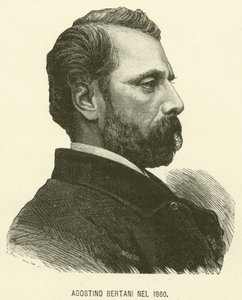 Agostino Bertani i 1860 (gravering) af Italian School