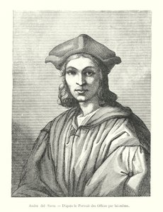 Andre del Sarte, Efter Uffizi-portrættet af ham selv (gravering) af Italian School