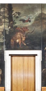 Dyr, Myte om Orfeus, detaljer af Italian School