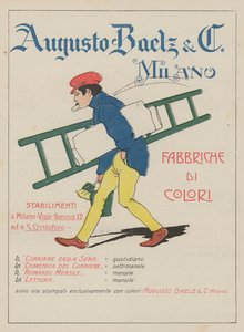 Augusto Baelz  C (farvelitografi) af Italian School