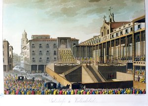 Auto da Fe i Valladolid, fra Le Costume Ancien et Moderne af Jules Ferrario, indgraveret af Bramati og Raineri, udgivet i Milano, ca. 1820 af Italian School