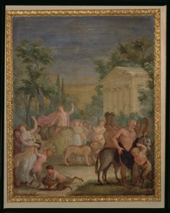 Bacchus og Ariadne af Italian School