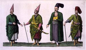 Bostandji, Khasseki og andre eksempler på osmannisk kostume, plade 5 fra del III, bind I af 