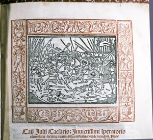 CAESAR Gaius Iulius: Illustration fra Caesars "Commentarii de Bello Gallico", ca. 15..., ca. 1511 (miniature) af Italian School