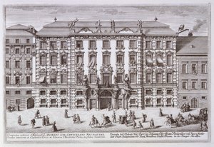 Bolig for kaptajnen for det borgerlige regiment, Wien af Italian School