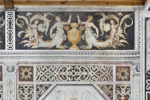 Carducci-værelse, detalje (frisk) af Italian School