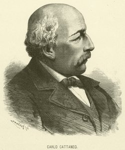 Carlo Cattaneo (gravering) af Italian School