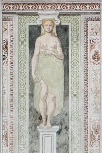 Karyatide (fresko) af Italian School
